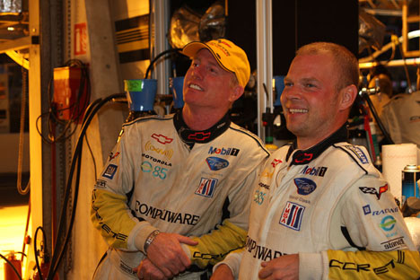 Jan Magnussen og Johnny O'Connell efter kvalifikationen